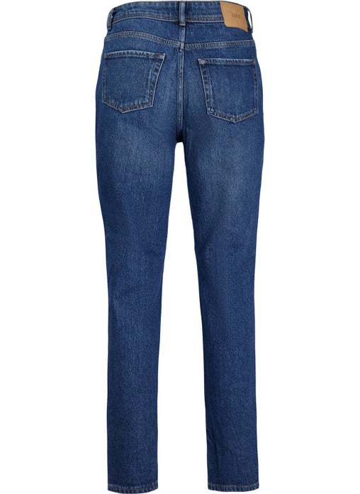 JJXX High Waist Mom Fit Navy Blue Women's Trousers 12203837  - Image 4