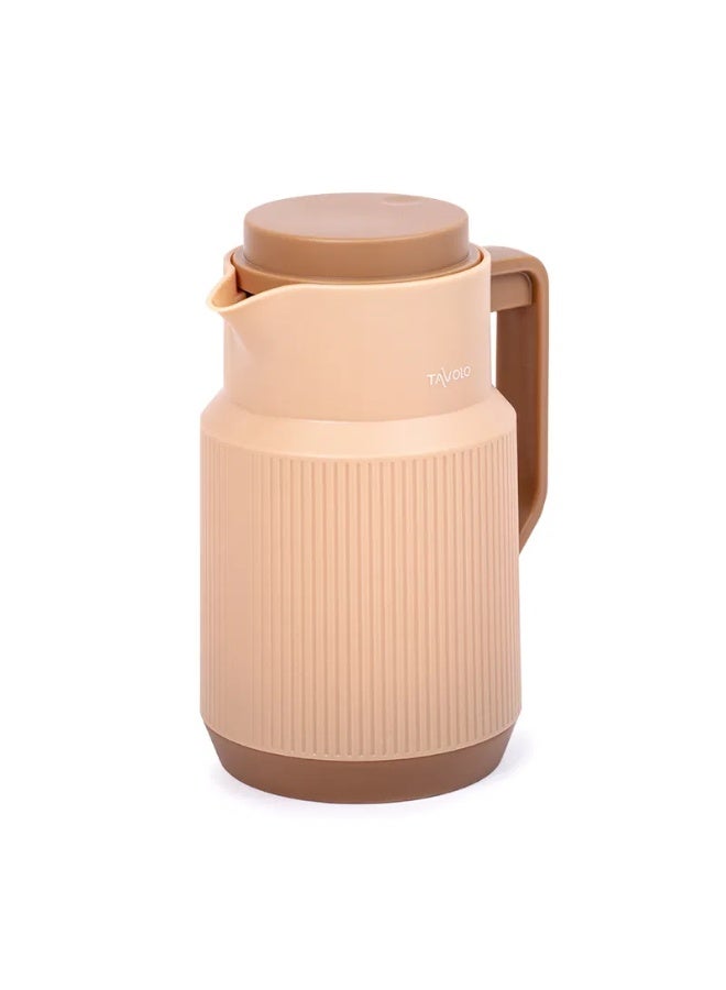 TAVOLO Dark beige thermos 1 liter - Image 1