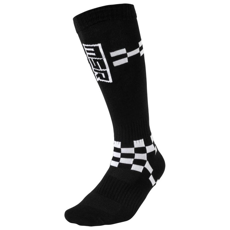MSR Riding Adventure Socks (US, Numeric, 6, 9, Regular, Tall, MX Socks, Checkered)