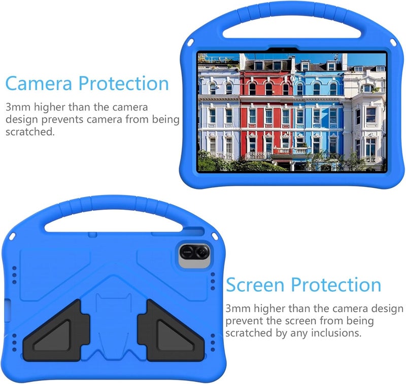 for Infinix Xpad 11 Inch X1101(2024) Case Lightweight EVA Tablet Cover with Adjustable Strap, Shockproof Handle & Kickstand Portable Protective Shell(Blue) - Image 5