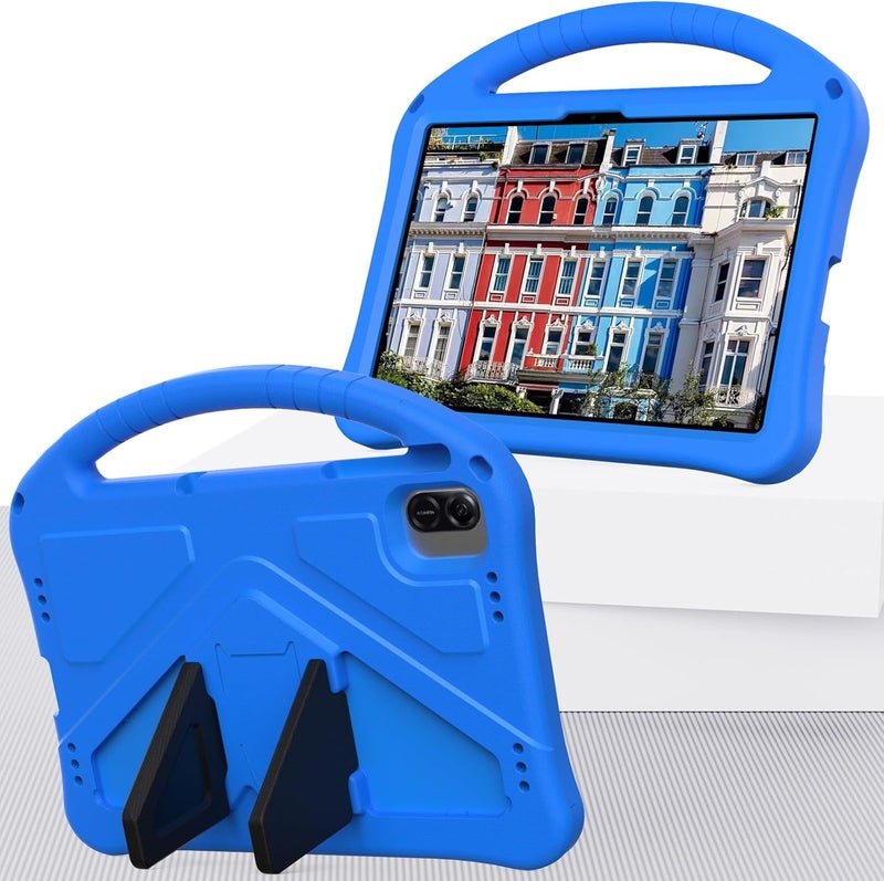 for Infinix Xpad 11 Inch X1101(2024) Case Lightweight EVA Tablet Cover with Adjustable Strap, Shockproof Handle & Kickstand Portable Protective Shell(Blue) - Image 2