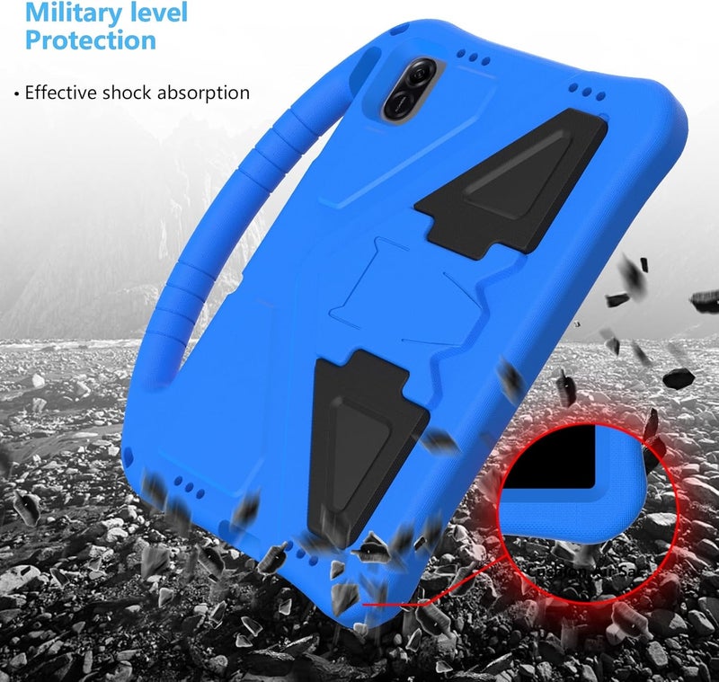 for Infinix Xpad 11 Inch X1101(2024) Case Lightweight EVA Tablet Cover with Adjustable Strap, Shockproof Handle & Kickstand Portable Protective Shell(Blue) - Image 4