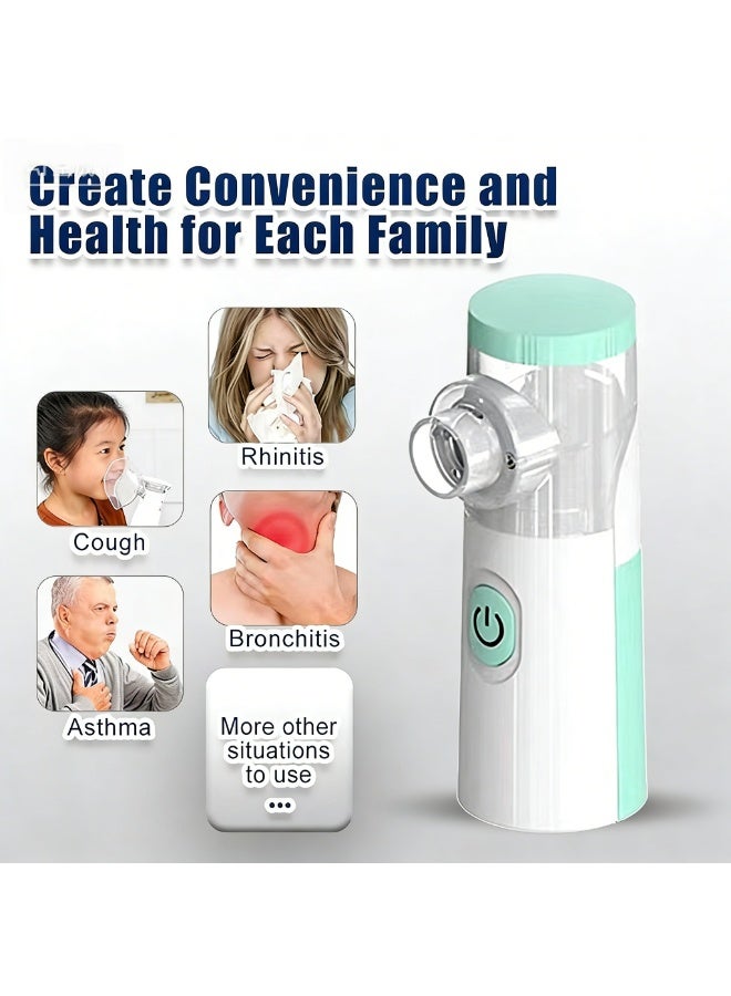 NexusTek Portable Mesh Nebulizer Handheld Micro Mesh Nebulizer Machine for Adults & Kids, Fine Mist ≤5μm, 3 Adjustable Levels, Ultra Quiet ≤45dB, Type-C USB Powered Nebulizer for Home & Travel - Image 5