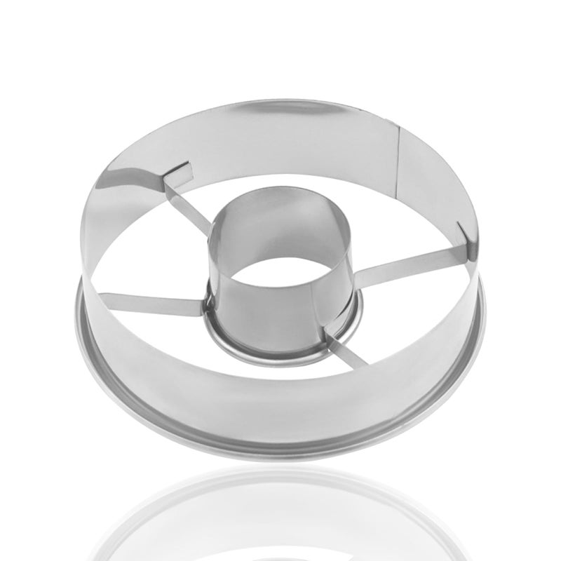Stainless Steel Donut Cutter Set 312Inch Doughnut Cutters with Removable Center Crumble Cookie Dough Rounder and Divider Ideal for Homemade Donuts and Pastries
