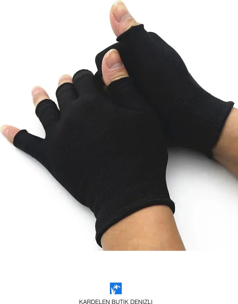 Kardelen Butik Denizli Kardelen Boutique Denizli High Quality Half Finger Gloves (For Women and Men)