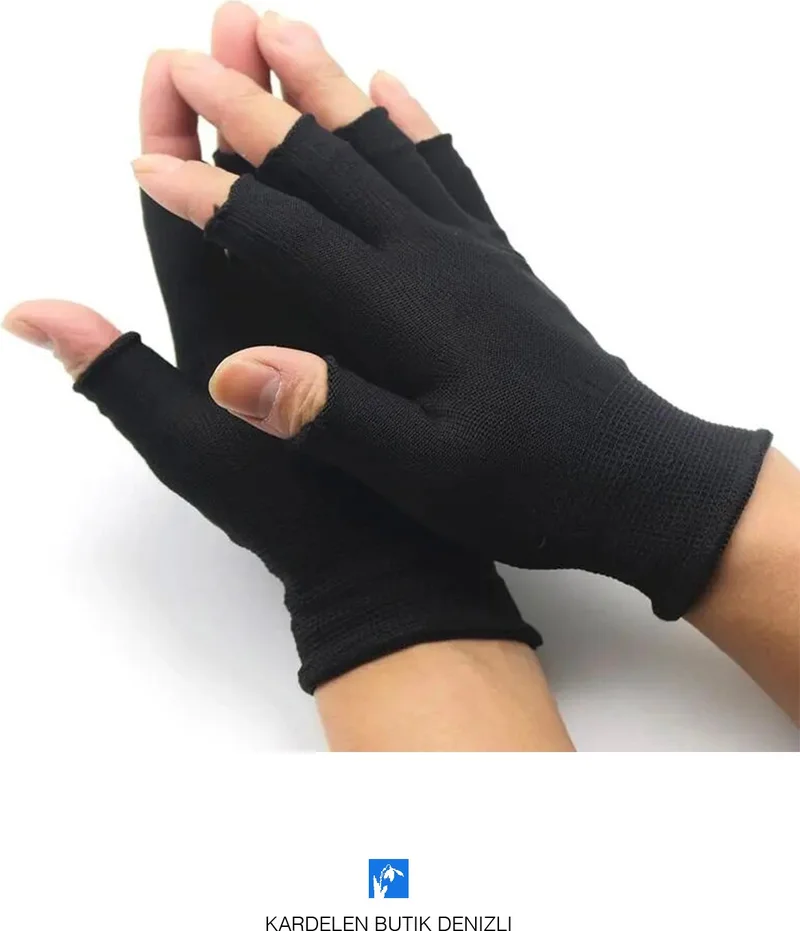 Kardelen Butik Denizli Kardelen Boutique Denizli High Quality Half Finger Gloves (For Women and Men)