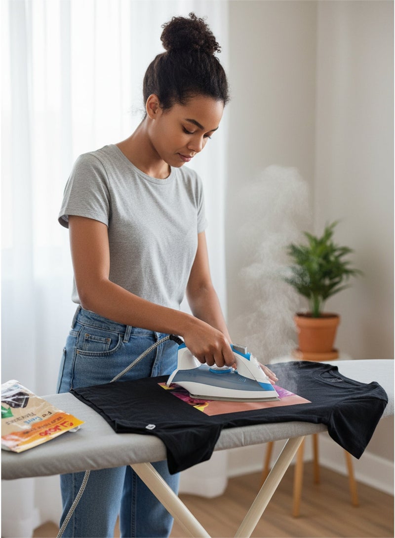 JOJO A4 Inkjet Transfer Paper for Dark Fabrics, Heat Transfer Sheets, 1440 DPI, 10 Sheets - Image 2