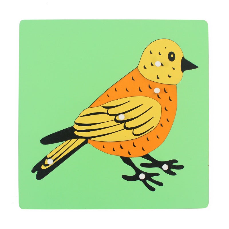 Montessori Teaching Aids Animal And Plant Panel Jigsaw Puzzle Toys Children'S Early Education Puzzle Hand-Held Board Shape Cognition - Image 5