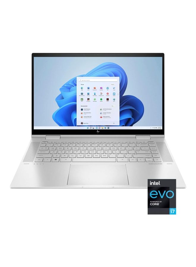 HP (Upgraded Version) Envy X360 Convertible-2-In-1 Laptop With 15.6-Inch Display, Core i7-1195G7 Processor/32GB RAM/1TB SSD/Intel Iris Xe Graphics/Windows 11 / English/Arabic Silver - Image 1