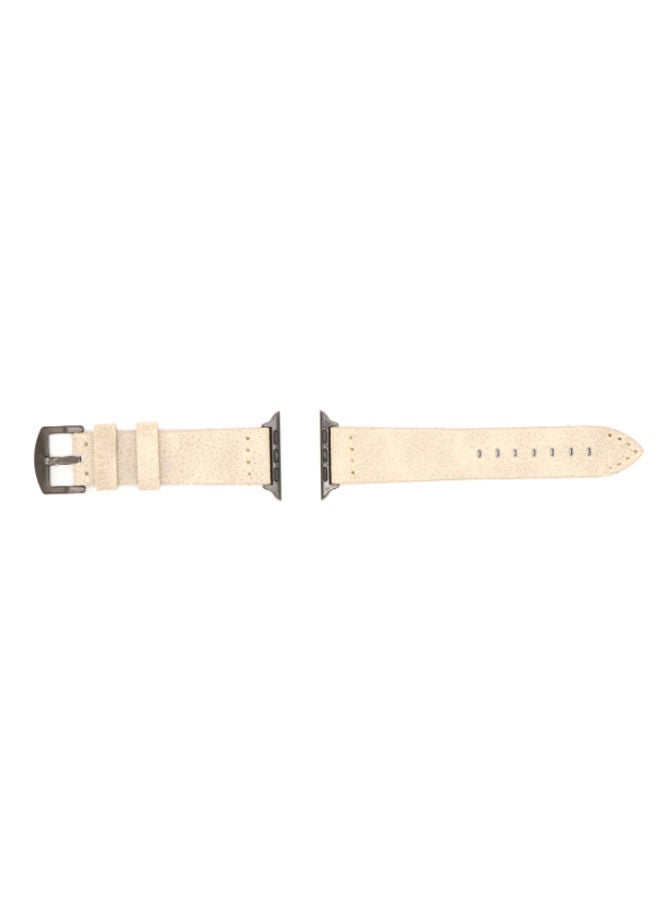 NIBEMINENT Replacement Band For Apple Watch Beige - Image 3