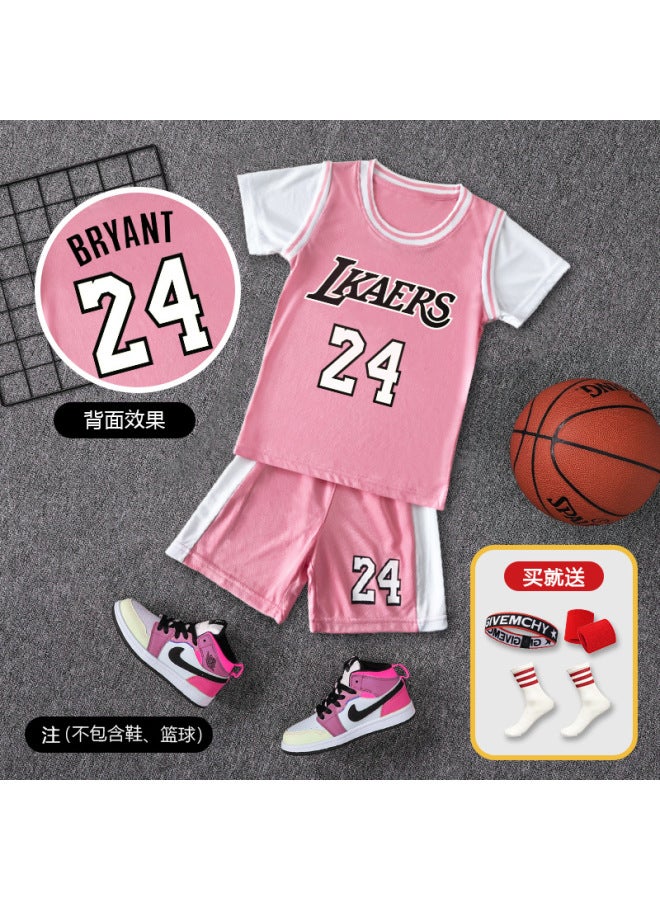 Children's Uniform Suit Boys' No. 24 Kobe Bryant Jersey Summer Vest Training Uniform James Curry Basketball Uniform