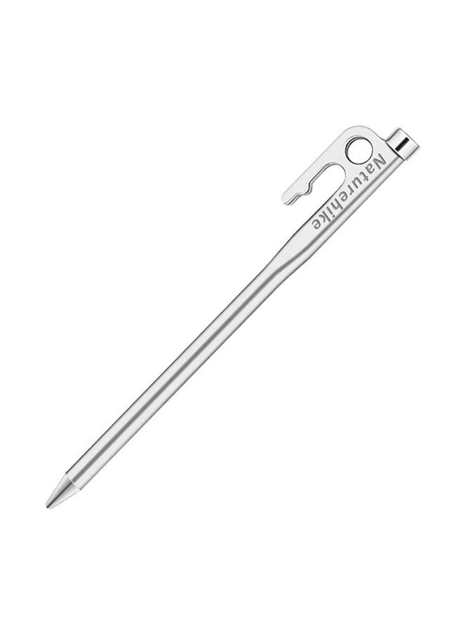 Naturehike Heavy-Duty 25 cm Stainless Steel Tent Peg – Galvanized Nail-Head Anchor