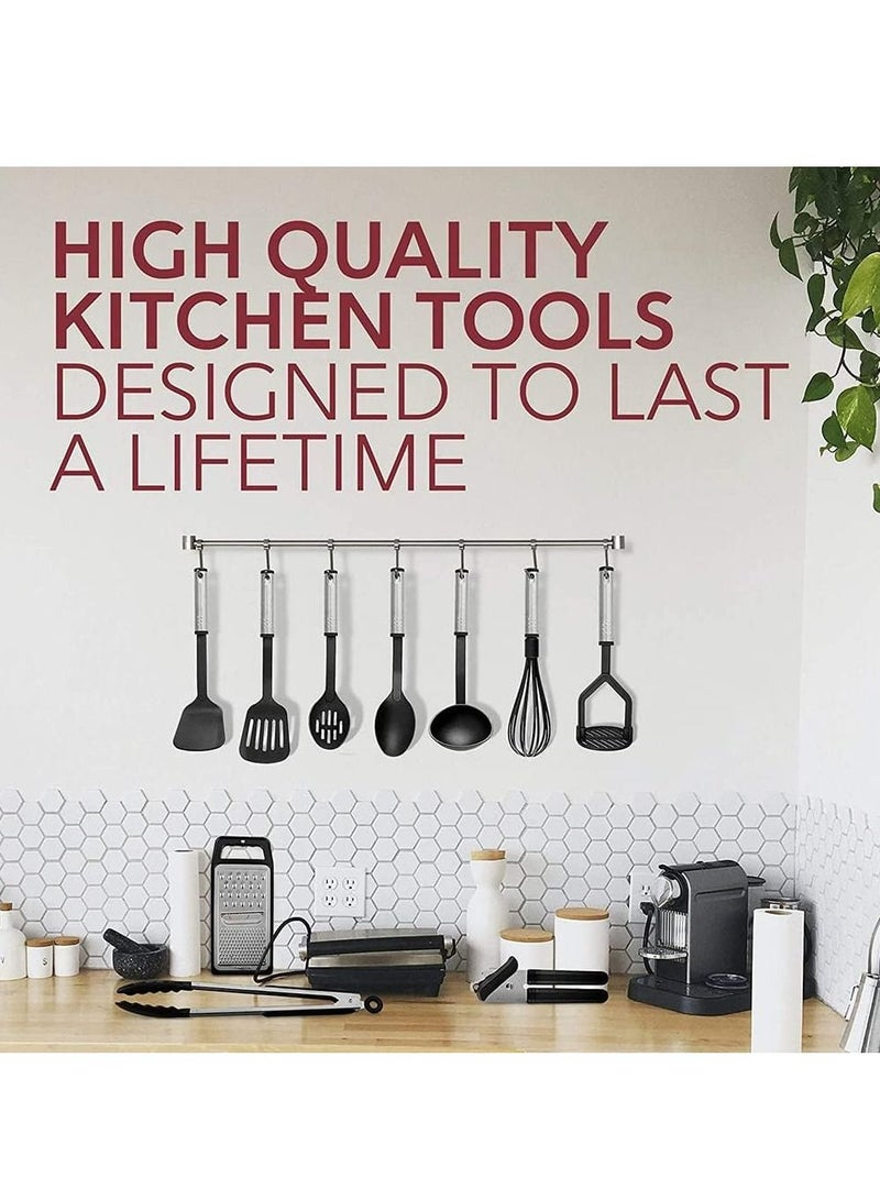 Arabest 25pc Kitchen Utensils Set - Nylon & Stainless Steel Cooking Utensils Set - Non-Stick Kitchen Utensils with Spatula - Kitchen Gadgets Cookware Set - Kitchen Tools Set - Image 2