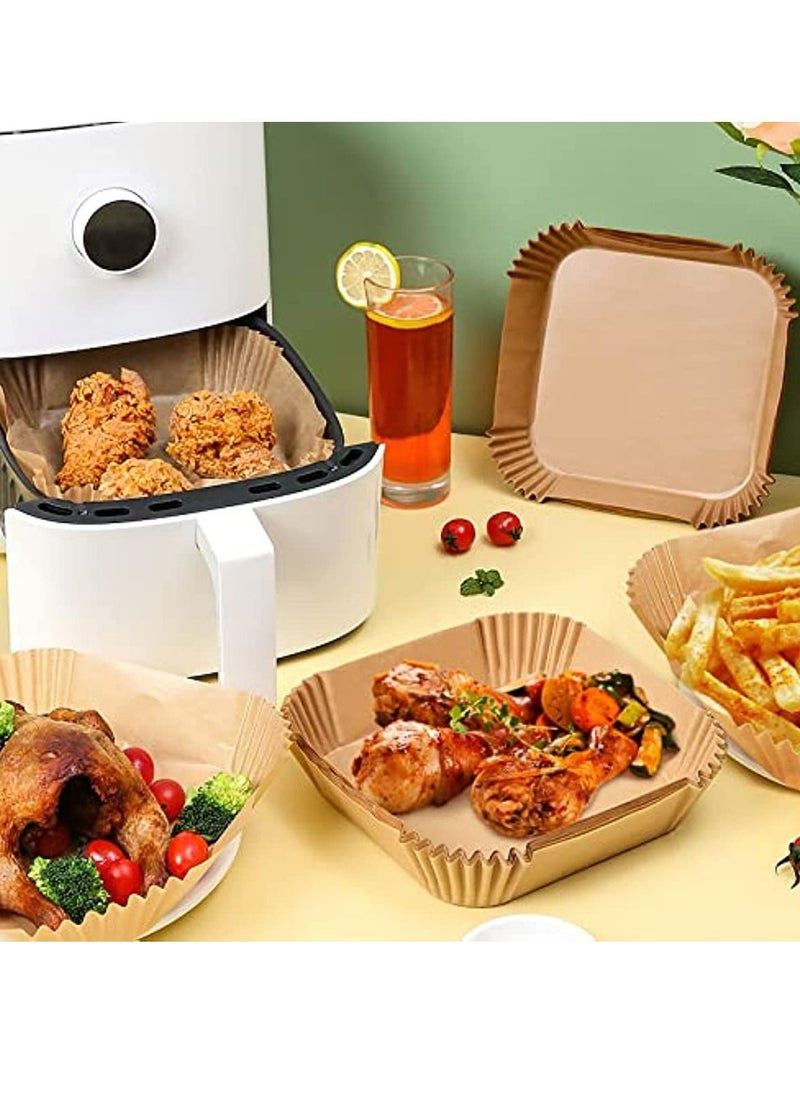 Mi VAZA 16CM Air Fryer Liners Square, Baking Paper for Air Fryer Water-proof,Parchment Paper for Baking Roasting Microwave  - Image 3