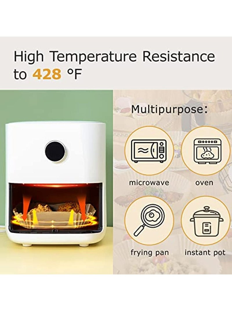 Mi VAZA 16CM Air Fryer Liners Square, Baking Paper for Air Fryer Water-proof,Parchment Paper for Baking Roasting Microwave  - Image 4