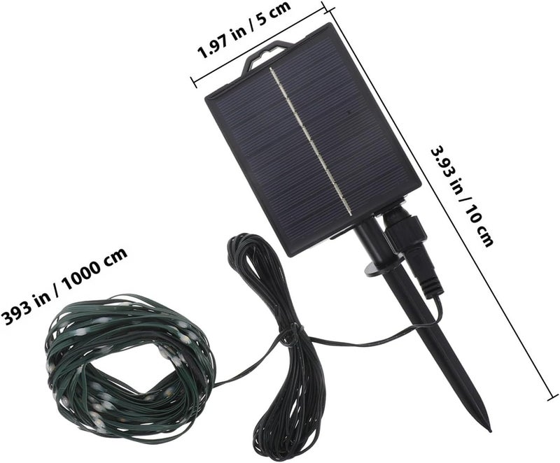 MAGICLULU Solar LED Strip Lights 10m 100-led Warm White Outdoor Waterproof Solar String Lights for Garden Patio Stair Lighting - Image 2