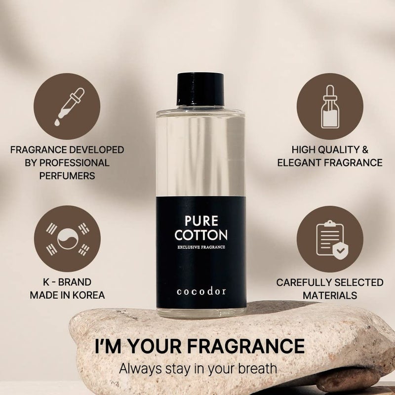 COCODOR Reed Diffuser Oil Refill/Clean Linen /200ml / 3 Pack/Aromatherapy, Home Fragrance, Scented Oils, Oils for Reed Diffuser, Bathroom Home Decor - Image 2