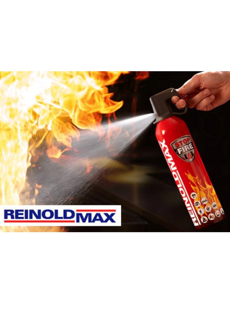 REINOLD MAX Small Car Fire Extinguisher Foam Spray 750ml European Made  - Image 3