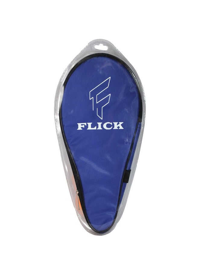 FLICK مجموعة لعب تنس الطاولة FLICK'S Hurricane Plus - مجموعة مضارب تنس طاولة عالية الأداء | معتمدة من TTFI | مضرب تنس طاولة واحد | غطاء مضرب تنس طاولة واحد | كرتان تنس طاولة في عبوة واحدة (TTPS- 01H) - Image 2