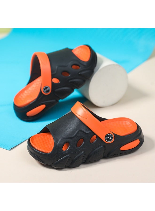 NIBEMINENT Children's Summer Lightweight Breathable Slip-On Sandals Indoor Outdoor Wear Home Slippers Boys Girls Flat Slippers  - Image 2