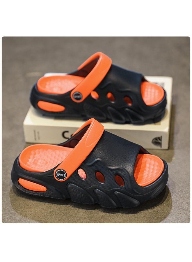 NIBEMINENT Children's Summer Lightweight Breathable Slip-On Sandals Indoor Outdoor Wear Home Slippers Boys Girls Flat Slippers  - Image 4