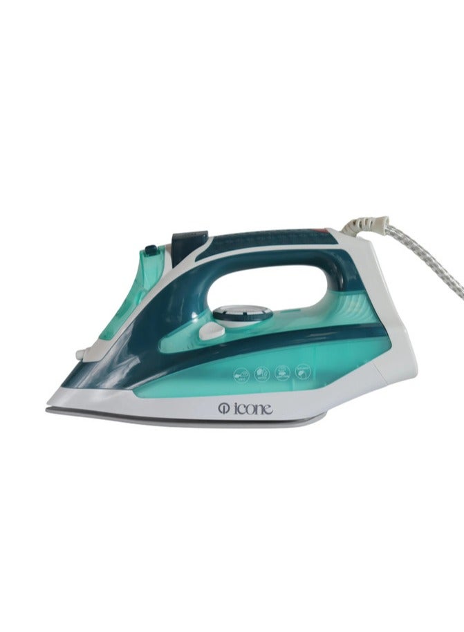 iCone Steam iron 2400 watts - 300 ml water tank, powerful and continuous steam - 220-240 volts - 50/60 Hz - Multiple functions - ironing, steaming, spraying and drying - Temperature control - Overheat protection - SW-402 - Image 1
