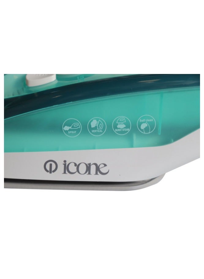 iCone Steam iron 2400 watts - 300 ml water tank, powerful and continuous steam - 220-240 volts - 50/60 Hz - Multiple functions - ironing, steaming, spraying and drying - Temperature control - Overheat protection - SW-402 - Image 2