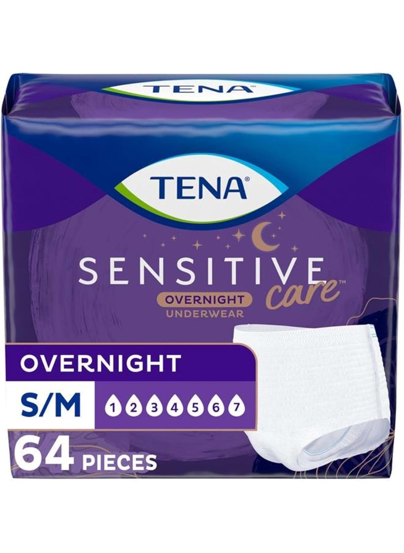 Tena TENA Incontinence Underwear for Women, Overnight Absorbency, Intimates - Small/Medium - 64 Count 