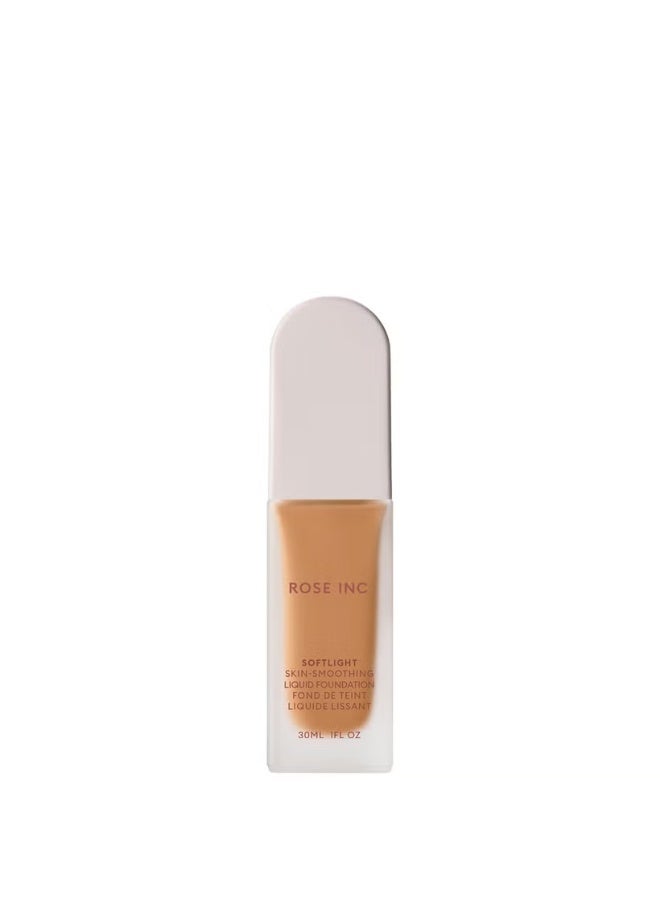 روز انك كريم أساس سائل ناعم ومنعم للبشرة من ROSE INC - 21W متوسط ​​إلى عميق دافئ - Image 1
