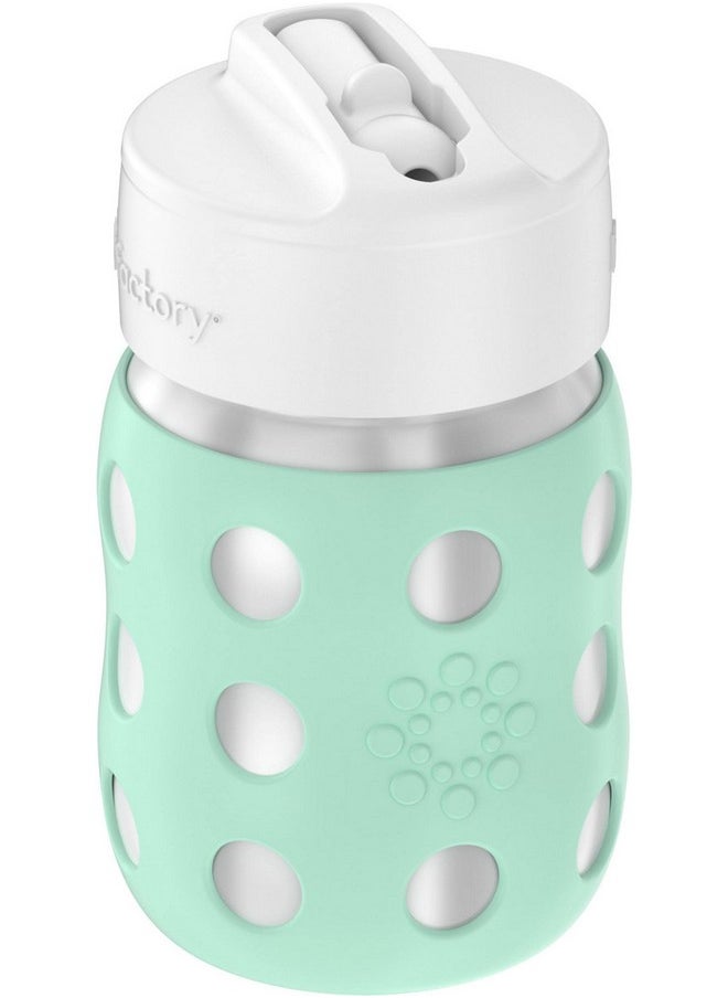 lifefactory 8Ounce Stainlesssteel Vacuuminsulated Wideneck Baby Bottle With Straw Cap Mint Ls2241Wmi4  - Image 4