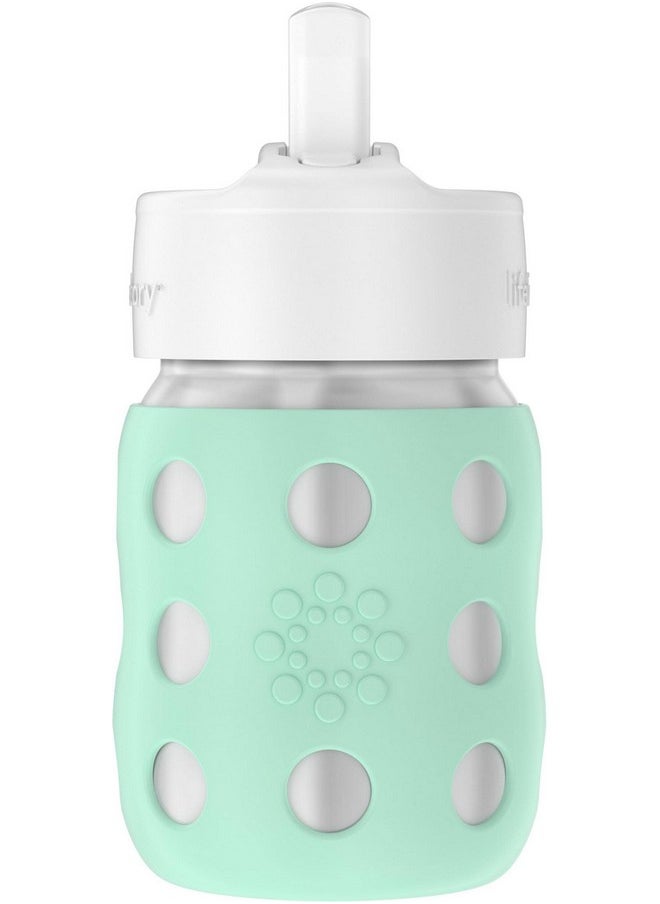 lifefactory 8Ounce Stainlesssteel Vacuuminsulated Wideneck Baby Bottle With Straw Cap Mint Ls2241Wmi4  - Image 2