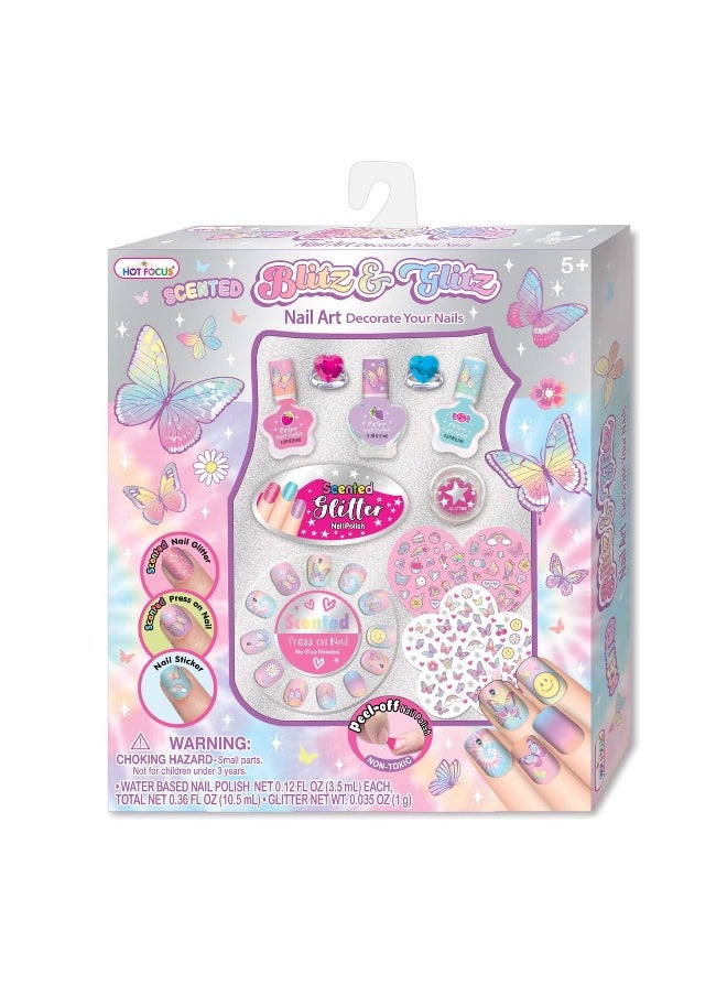 Hot Focus Hot Focus Blitz & Glitz Nail Art Set  - Image 1