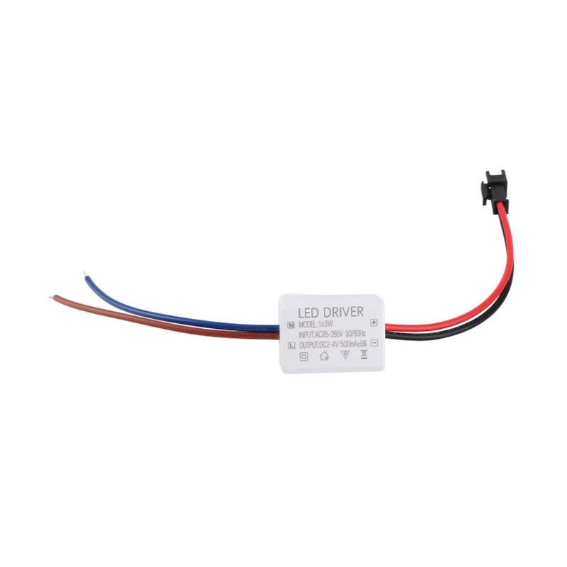500mA 1X3W LED Driver Power Supply Driver Connector LED Lamp Transformer Input AC95‑265V Output 2‑4VDC - Image 2