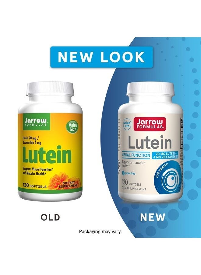 jarrow formulas Lutein 20 mg with 4 mg Zeaxanthin - 120 Softgels - Supports Eye & Macular Health & Visual Function - Dietary Supplement - 120 Servings  - Image 2