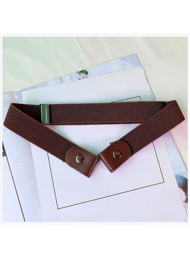 Adjustable elastic waistband without buckle, suitable for jeans, dresses, and trousers; comfortable elastic belt for men and women; invisible buckle-free design; one-piece elastic. - Image 4