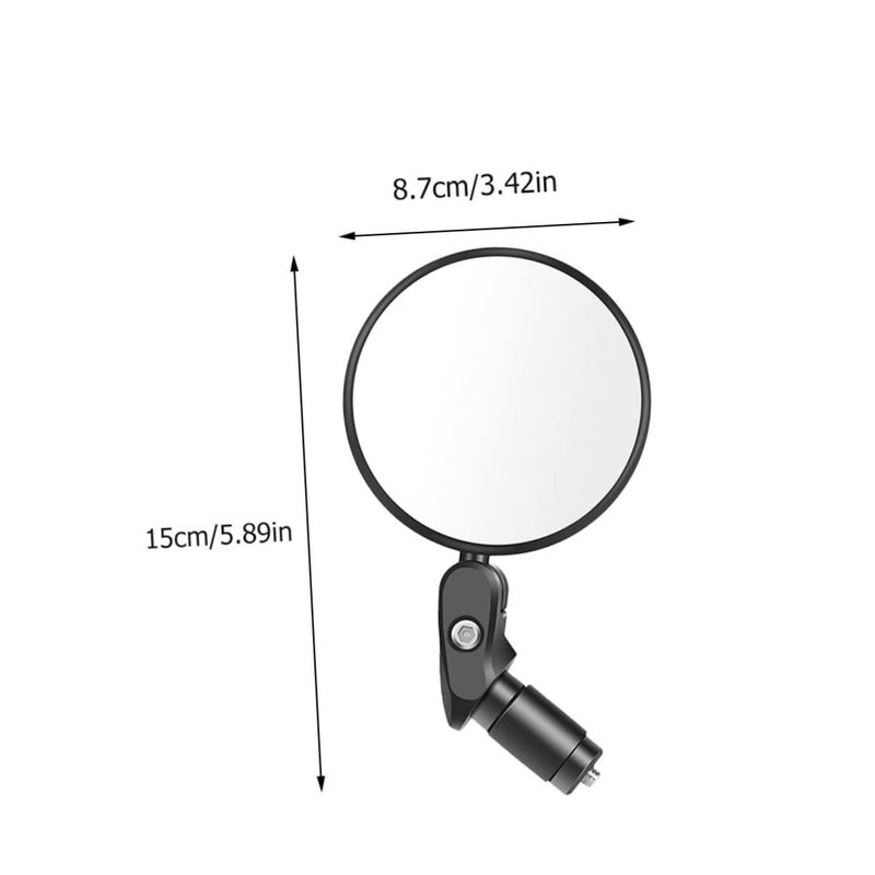 Bike Rear View Mirror Black Handlebar Mountain Bicycle Scooter Easy Installation Safe - Image 3