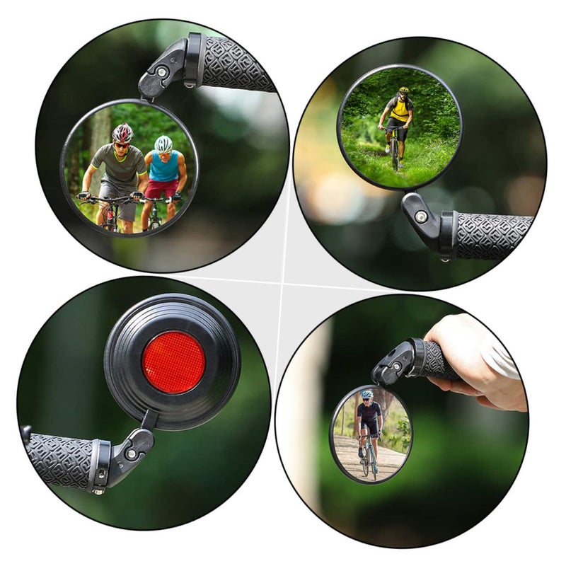 Bike Rear View Mirror Black Handlebar Mountain Bicycle Scooter Easy Installation Safe - Image 4