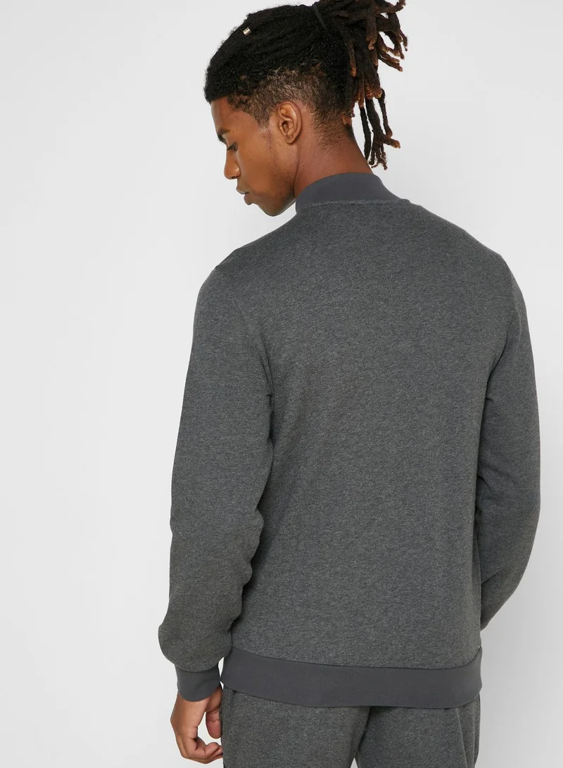 EMPORIO ARMANI Logo Zip Through Sweatshirt
