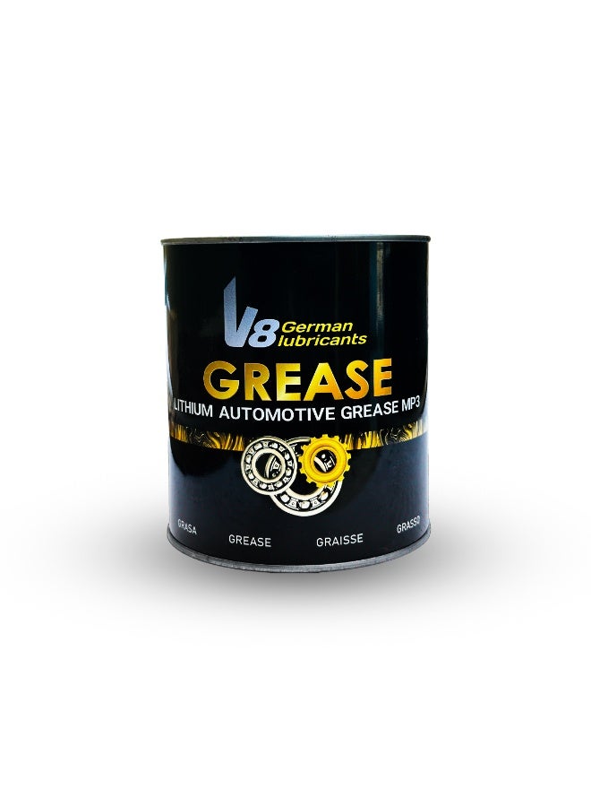 V8 German Lubricants Lithium Automotive Grease MP3 – High-Performance Multipurpose Grease for Vehicles and Machinery (1KG) - Image 1