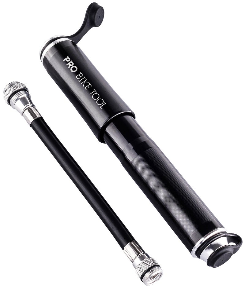 PRO BIKE TOOL Mini Bike Pump - Fits Presta and Schrader Valves - Portable Bicycle Tire Pump - Compact Bike Accessory - Lightweight and Durable Design - Image 1