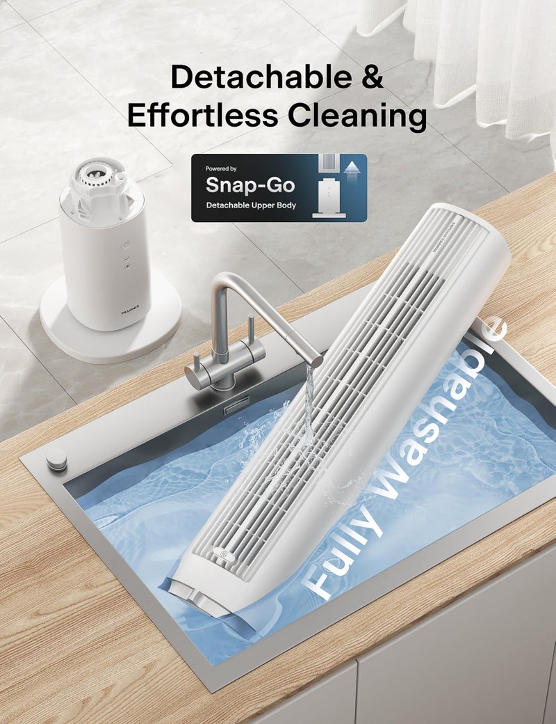 PELONIS 40-Inch Tower Fan for Bedroom, Fan That Blows Cold Air, Oscillating Fan with Innovative Washable Design, 2000 CFM, 28ft/s Airflow, 4 Speeds + 2 Modes, 90Â° Oscillation, 23dB Quiet - Image 4