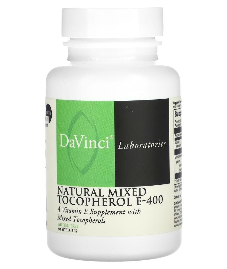 DaVinci Laboratories Natural Mixed Tocopherol E-400 60 Softgels