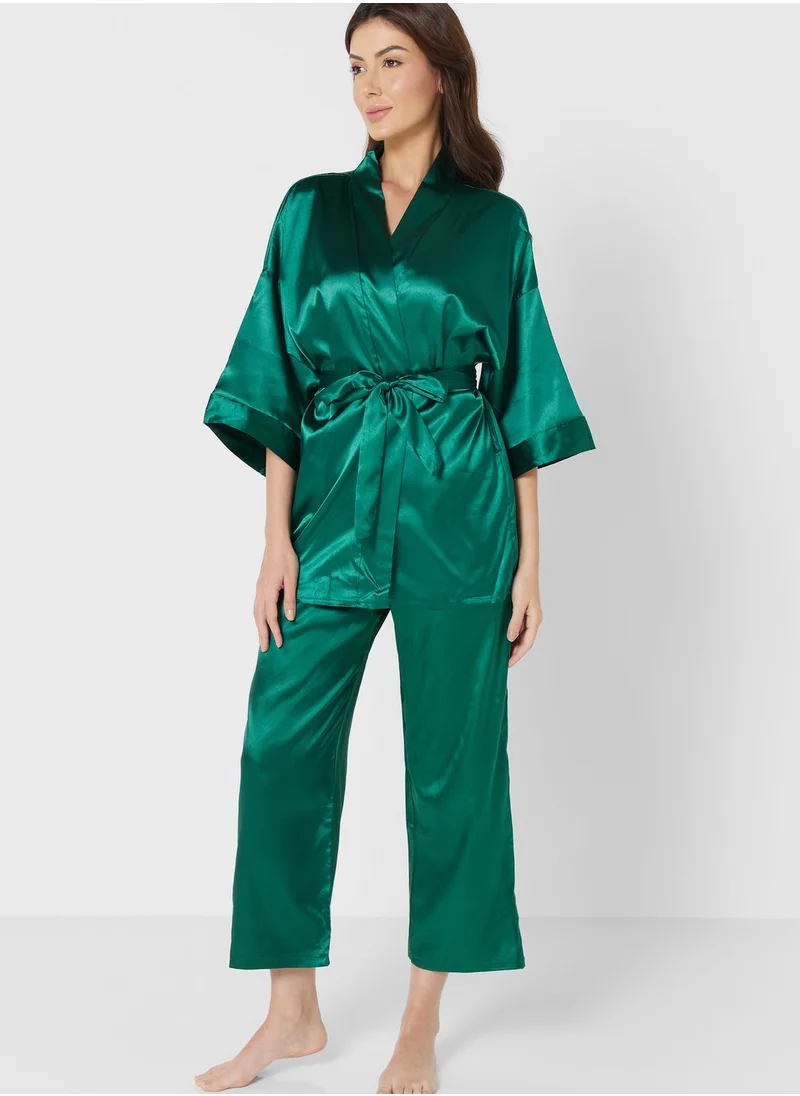ELLA Satin Pyjama Pant Set
