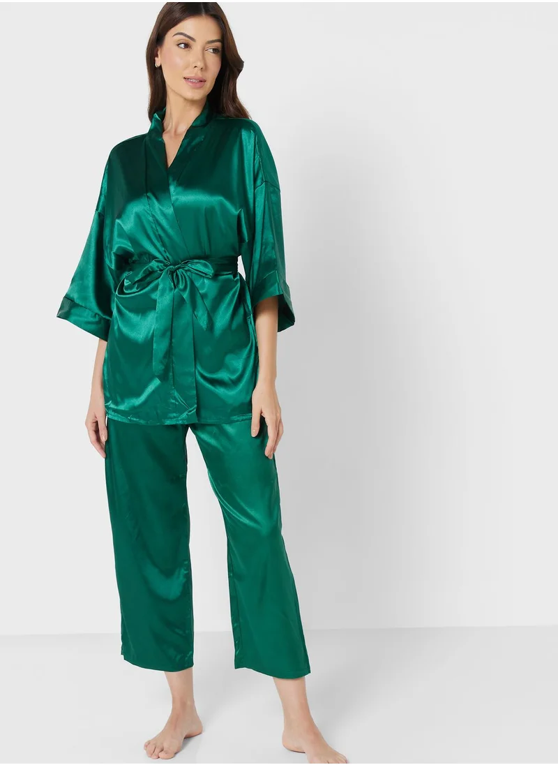 ELLA Satin Pyjama Pant Set