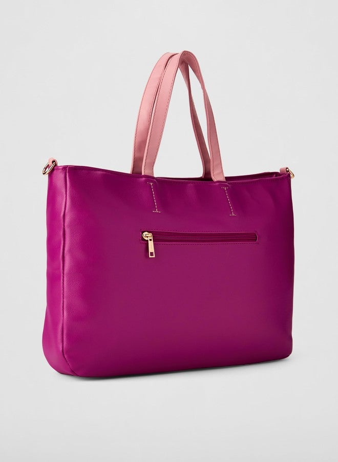 Caprese womens OLLIE S Large FUSHSIA Satchel - Image 3