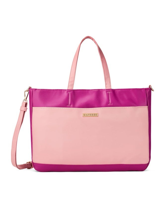 Caprese womens OLLIE S Large FUSHSIA Satchel - Image 1