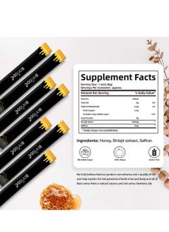 BIYODE Shilajit Honey Sticks, 30 Sticks - Pure Himalayan Resin, Organic Honey & Saffron for Energy Boost, Immune Support & Vitality, SHILAJIT Honey Sticks for Men & Women  - Image 5