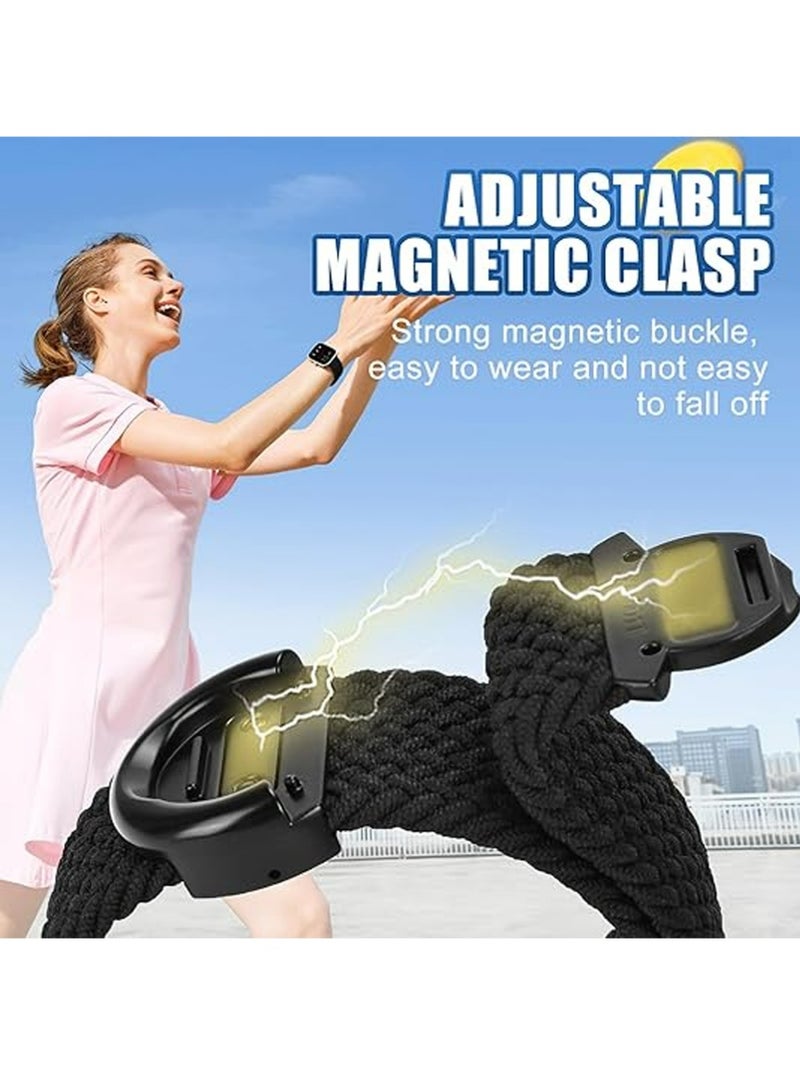 بولوز الفرقة المنقولة المرنة لفرقة ساعة آبل 42 مم 44 مم 45 مم 46 مم 49 مم النساء الرجال ، النايلون الناعم المنسوج الرياضة حزام حلقة سولو لسلسلة iWatch 10 9 8 7 6 5 4 3 SE - Image 3