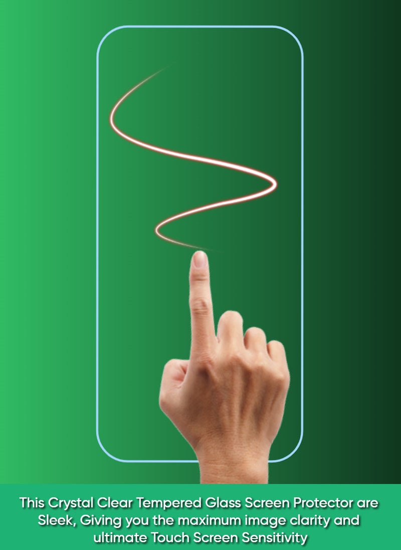 ACLIX 3 Pieces Antistatic ESD Dustproof Premium Quality High Definition Clear Tempered Glass Screen Protector Designed For Xiaomi Poco X5 - Image 4