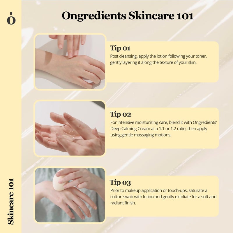 ONGREDIENTS Skin Barrier Calming Lotion | Lightweight Moisturizer for Dry, Sensitive Skin | Centella, 9-Peptide Complex, Glucose, Soothing, Calming, Hydrating | Vegan, Korean Skin Care (2.70 fl Oz) - Image 4